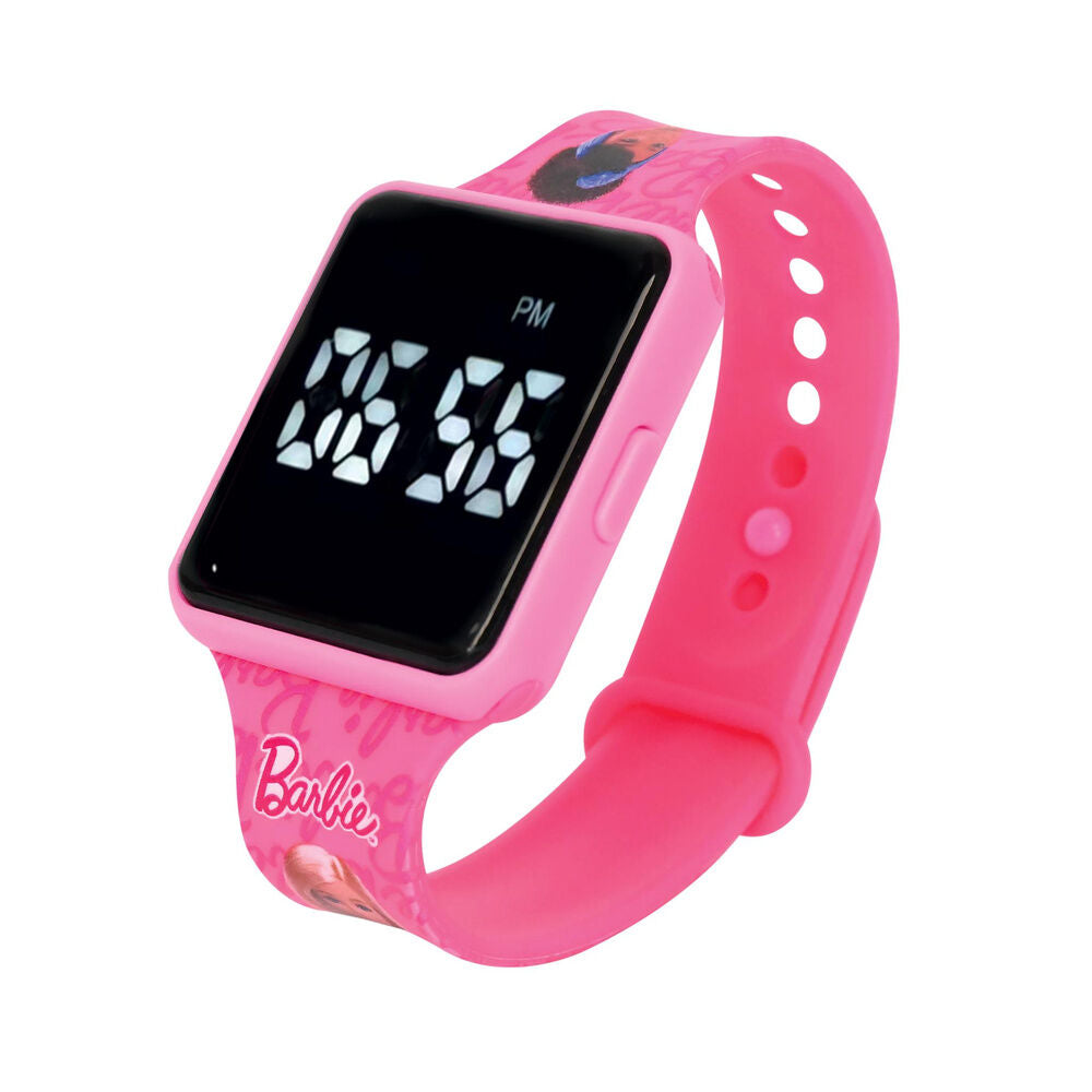 Reloj digital LED Barbie rosa con correa ajustable - 5
