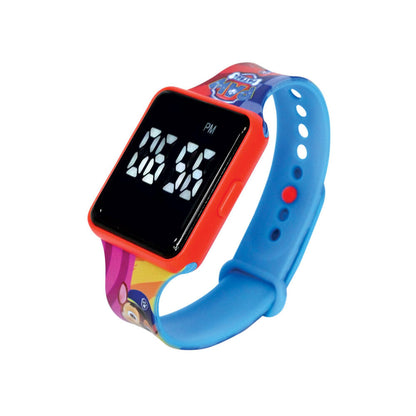 Reloj digital LED Paw Patrol con correa colorida - 5