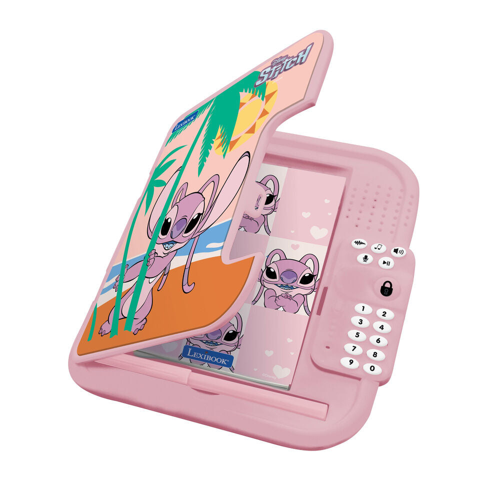 Diario electrónico rosa Disney Stitch con cuaderno y bolígrafo - 4