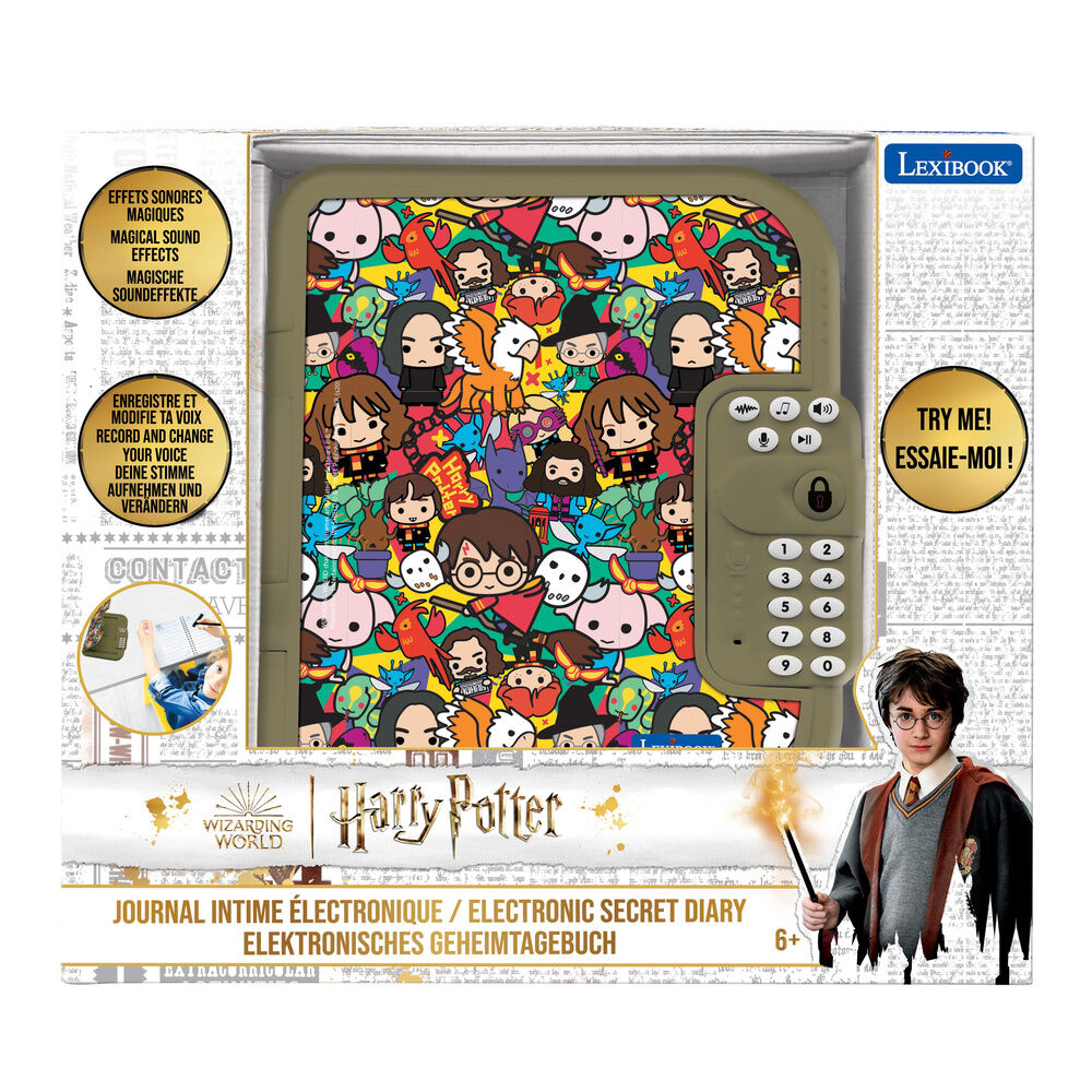 Diario electrónico Harry Potter Lexibook con cuaderno y bolígrafo - 4