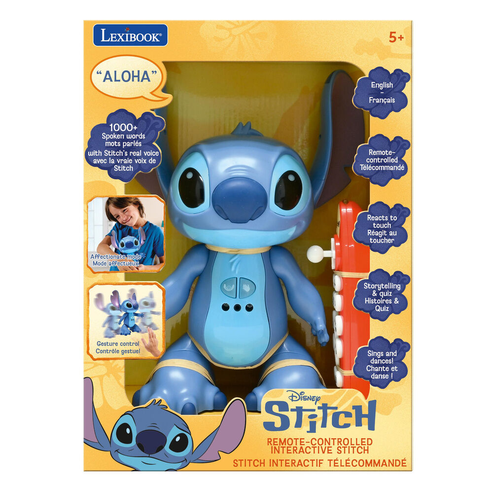 Muñeco teledirigido Stitch Disney azul con mando rojo - 4