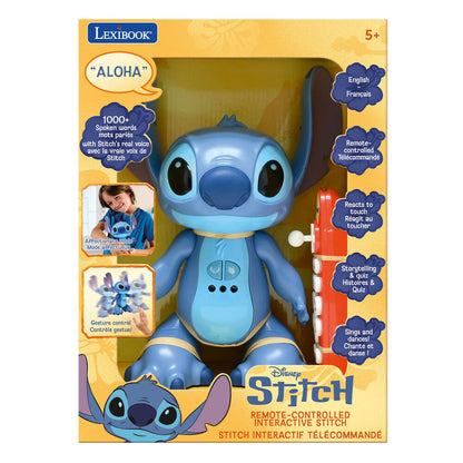 Muñeco teledirigido Stitch Disney azul con mando rojo - 4