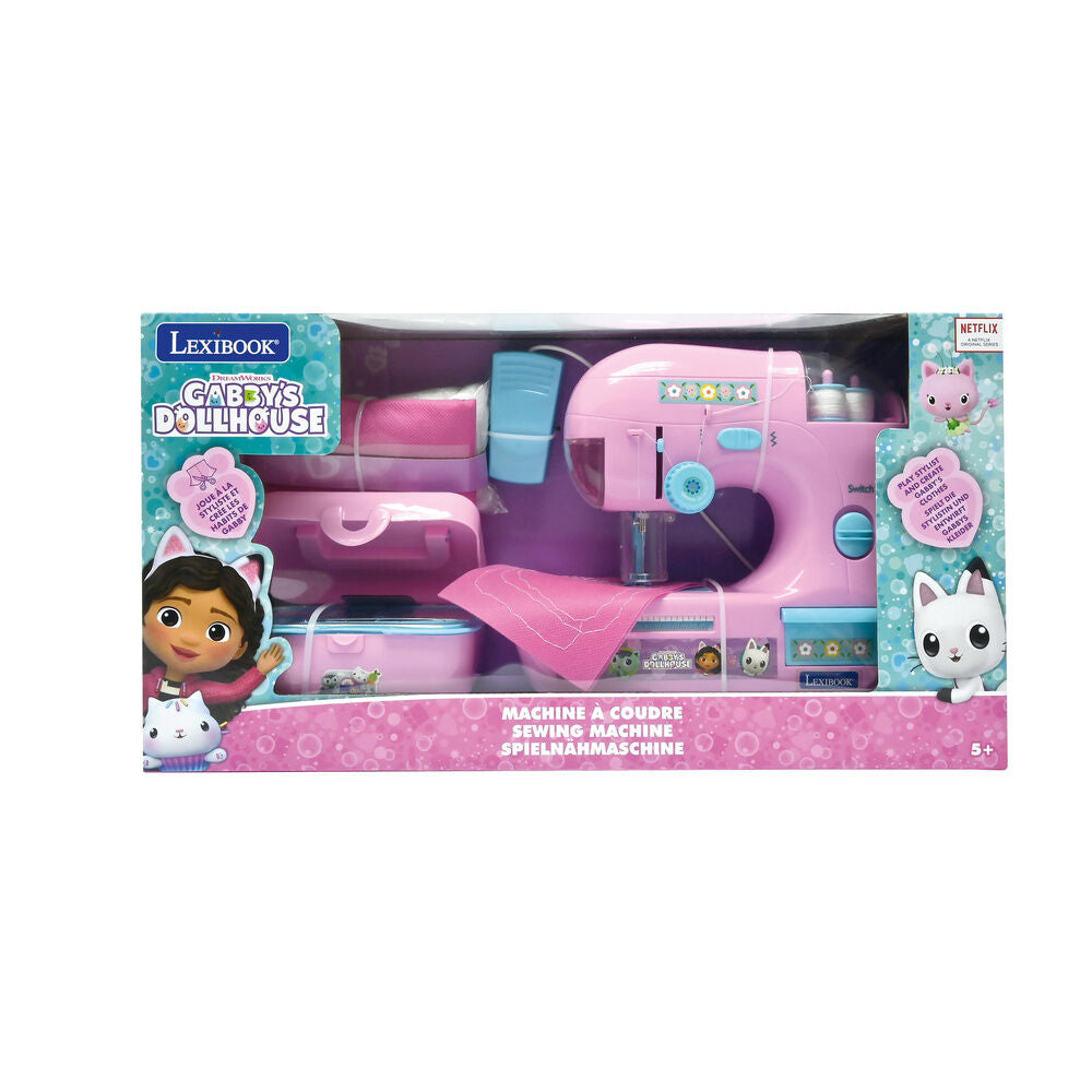 Máquina de coser rosa de Gabby's Dollhouse con maletín y accesorios - 4