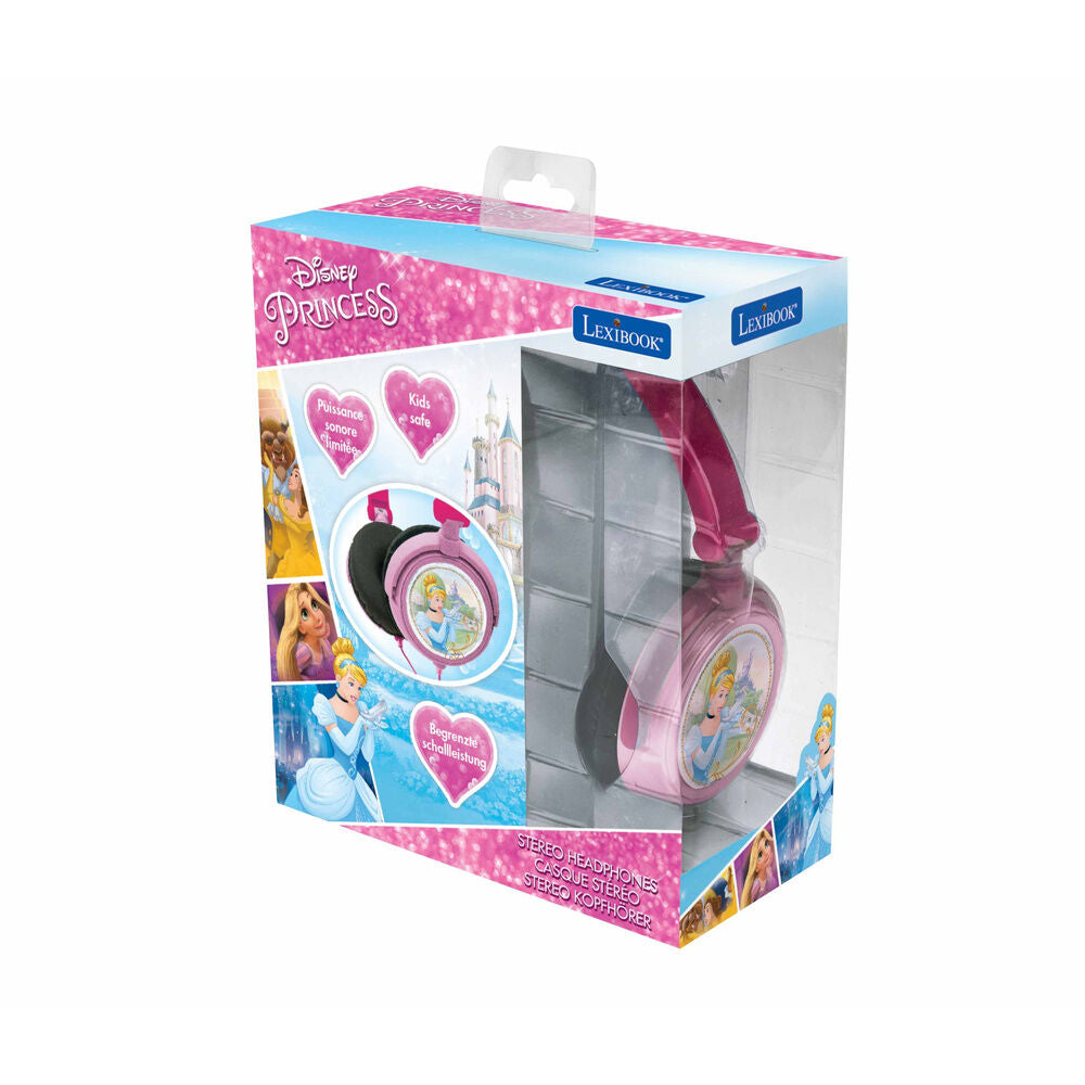 Auriculares rosas plegables de Princesas Disney Lexibook - 5