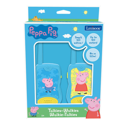 Walkie-talkies Peppa Pig azules con detalles amarillos - 4