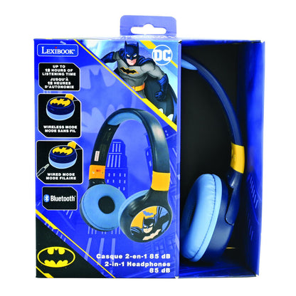 Auriculares plegables Batman DC Comics en azul y amarillo - 5