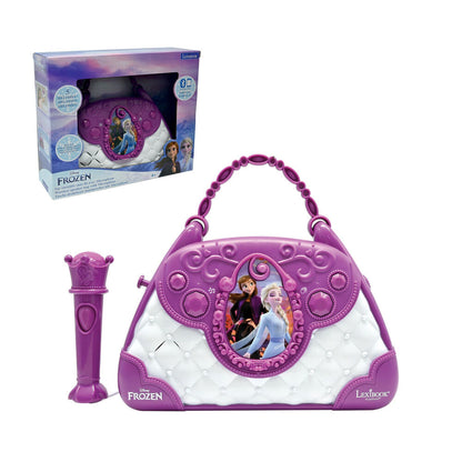 Bolso karaoke Frozen Disney morado con micrófono y altavoz - 5