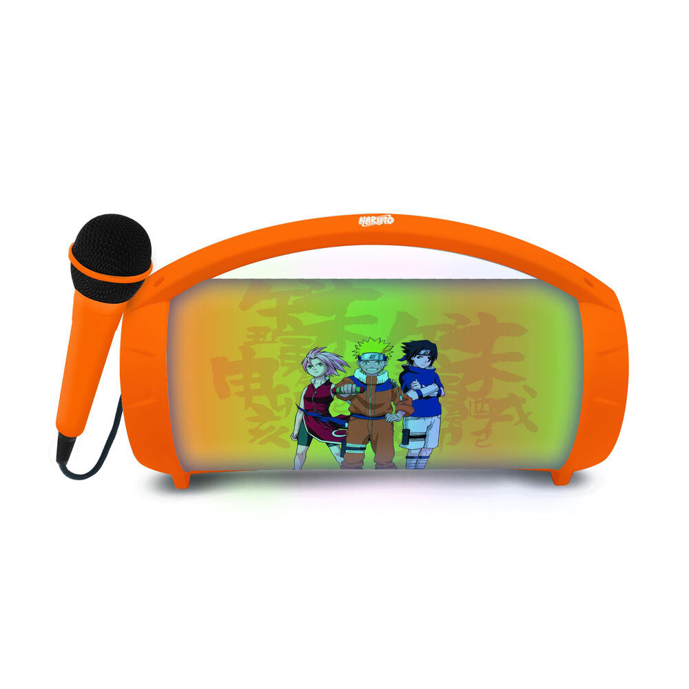Altavoz Bluetooth luminoso Naruto naranja con micrófono - 6
