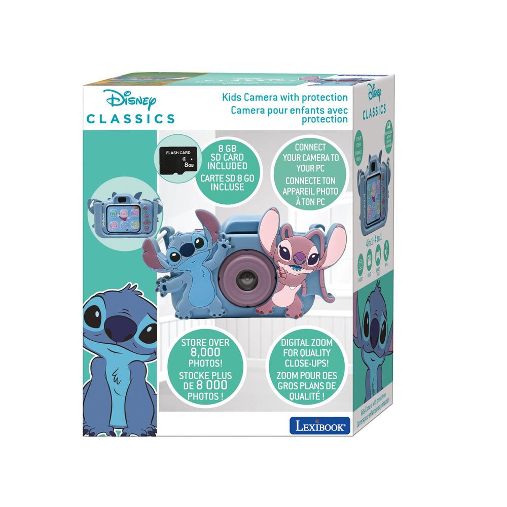 Cámara digital Disney Stitch y Angel con funda protectora - 6