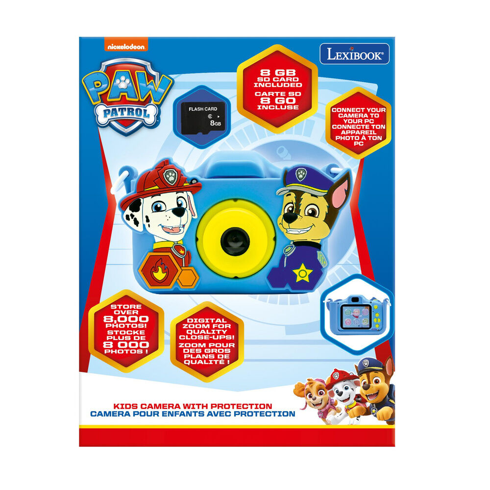 Cámara digital Lexibook Paw Patrol azul con Chase y Marshall - 6