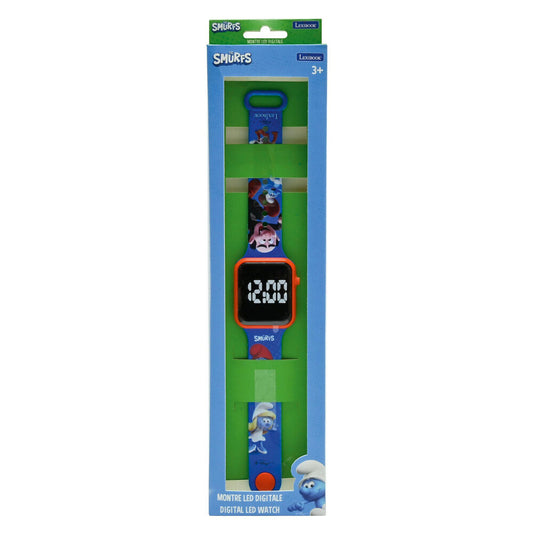 Reloj digital LED azul de Los Pitufos con correa ajustable - 6