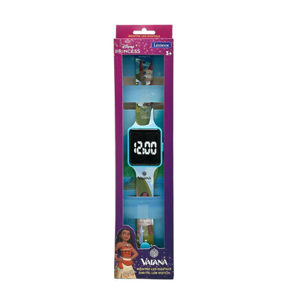Reloj digital LED Lexibook de Vaiana Disney con correa ilustrada - 6