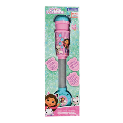 Micrófono luminoso rosa y turquesa de La Casa de Muñecas de Gabby - 5