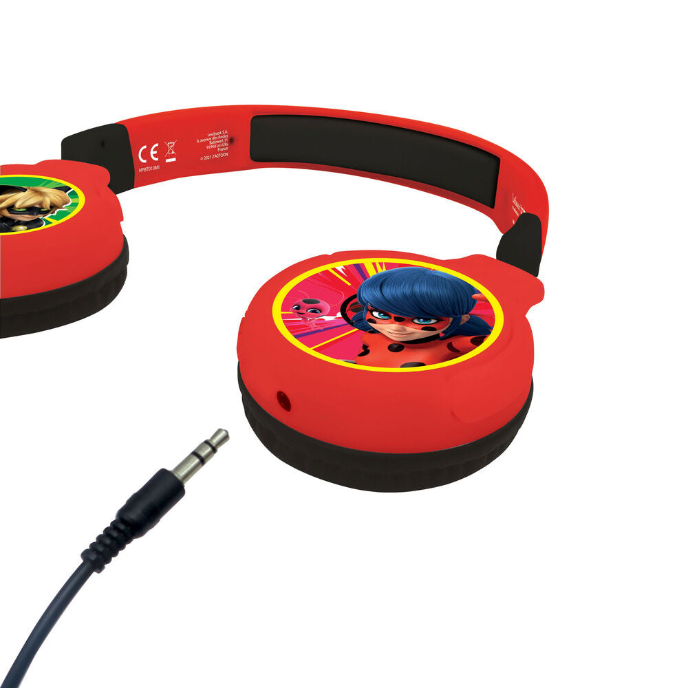 Auriculares plegables rojos Ladybug Prodigiosa con cable - 6