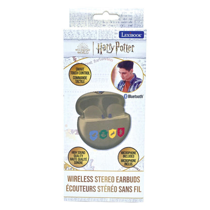 Auriculares inalámbricos Harry Potter LEXIBOOK con estuche verde y emblemas de Hogwarts - 6