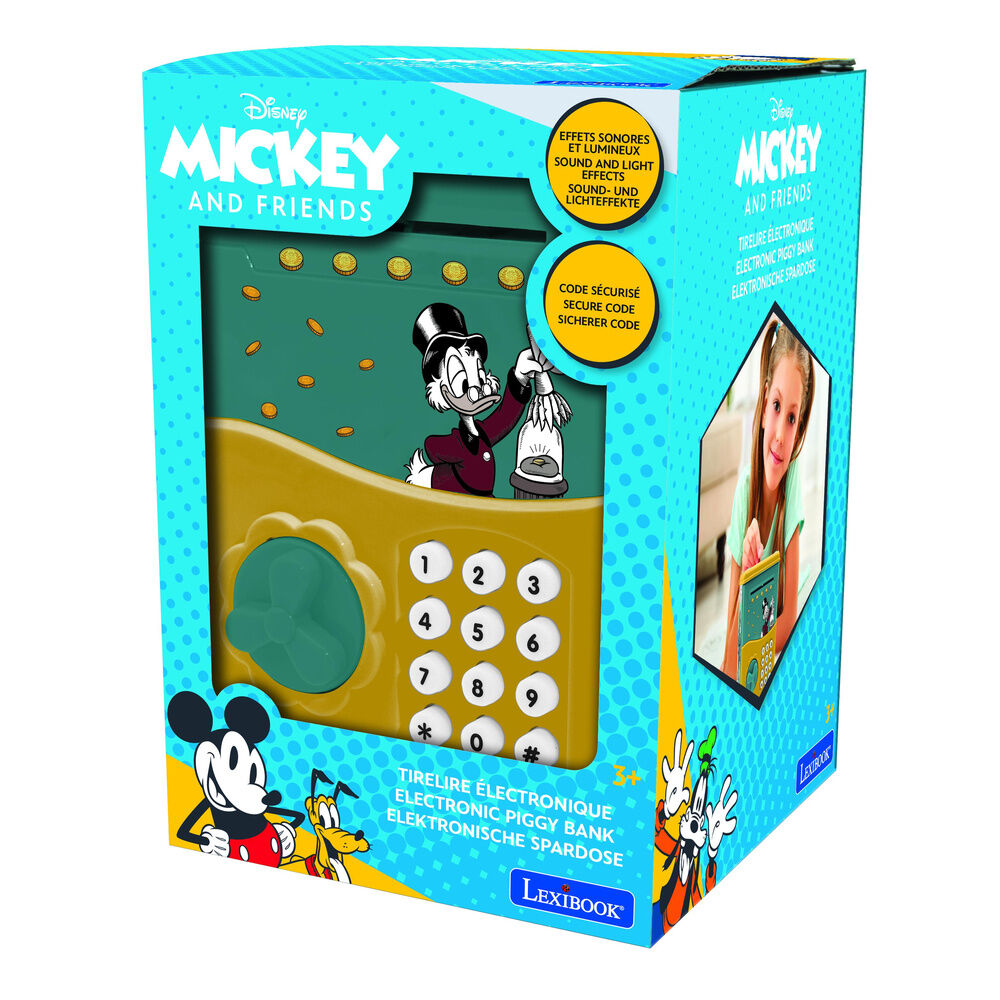 Hucha electrónica Disney Mickey and Friends en turquesa y amarillo - 6