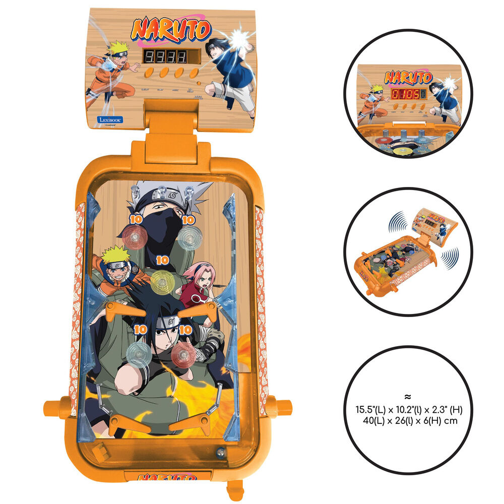 Pinball electrónico de mesa Naruto Shippuden con cuatro flippers - 6