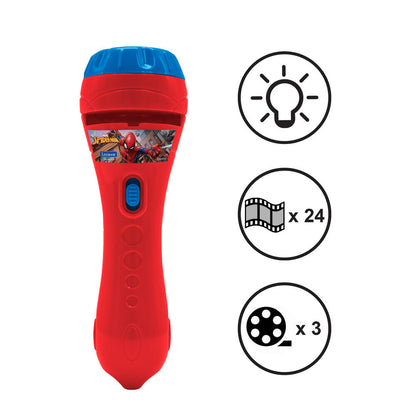 Linterna proyector Spider-Man Marvel con tres discos de imágenes - 5