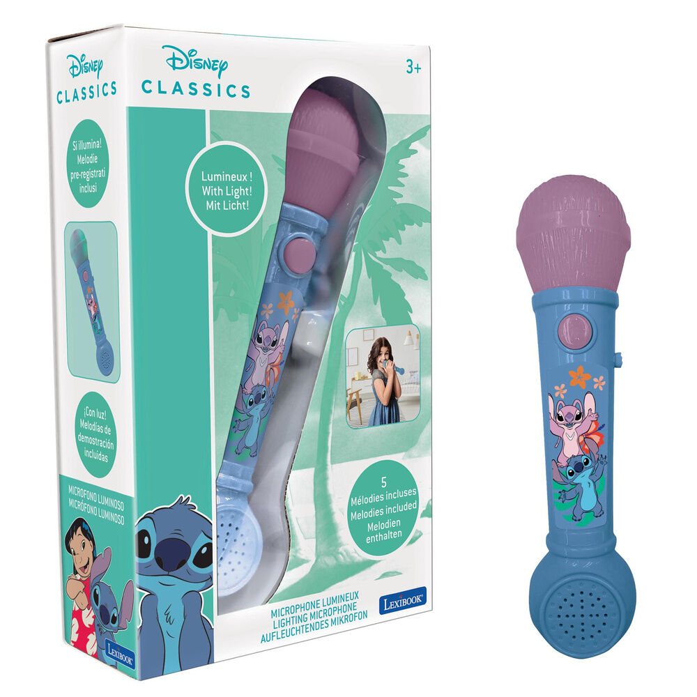Micrófono luminoso azul de Stitch Disney con altavoz - 5