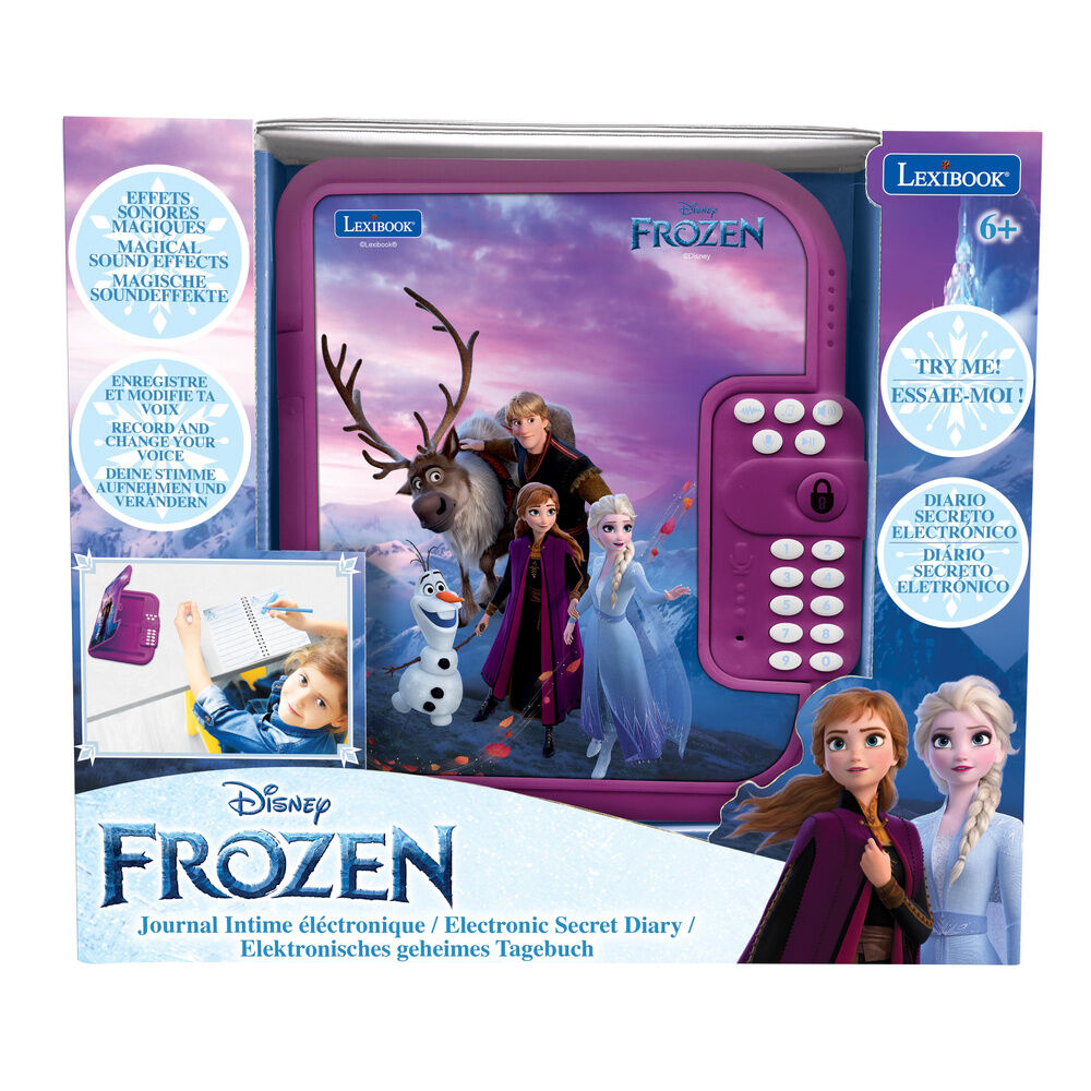 Diario electrónico Frozen Disney LEXIBOOK con cuaderno y bolígrafo - 5