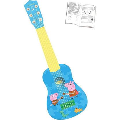 Primera guitarra infantil Peppa Pig Lexibook azul de 52,5 cm - 2