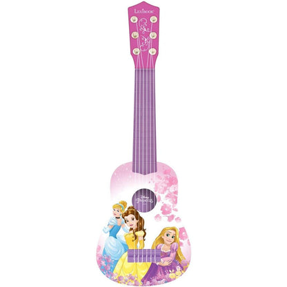 Guitarra infantil LEXIBOOK de Princesas Disney en tonos rosas y morados