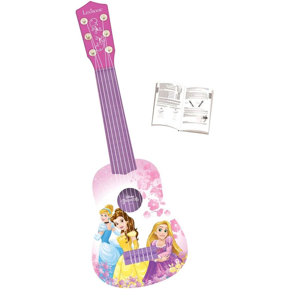 Guitarra infantil LEXIBOOK de Princesas Disney en tonos rosas y morados - 3