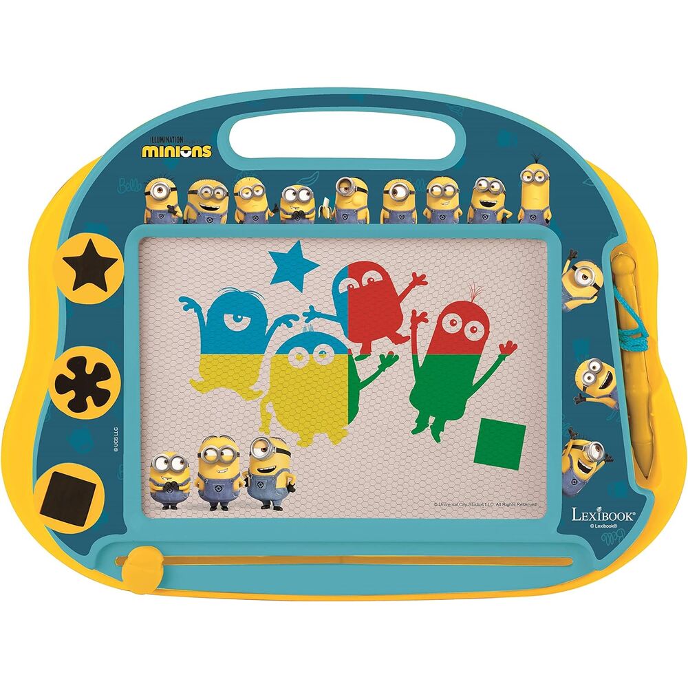 Tablero de dibujo magnético Minions de LEXIBOOK en formato A5