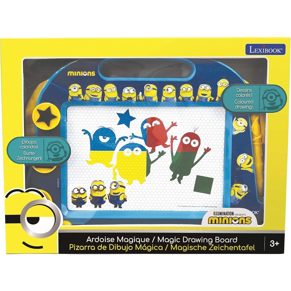 Tablero de dibujo magnético Minions de LEXIBOOK en formato A5 - 2
