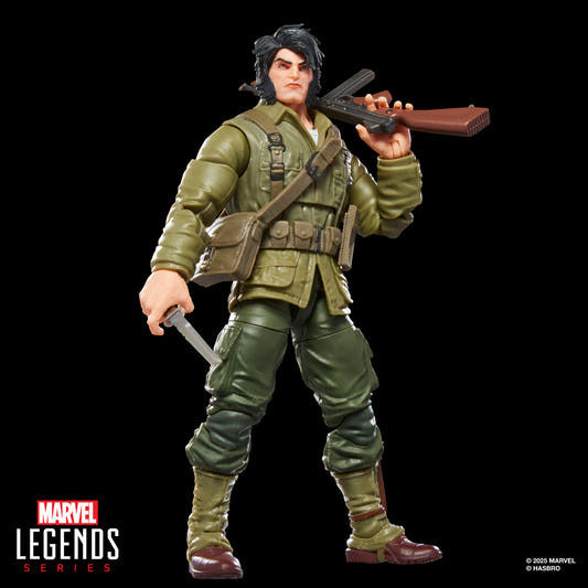 Figura articulada de Wolverine WWII Logan con uniforme militar y garras - 3