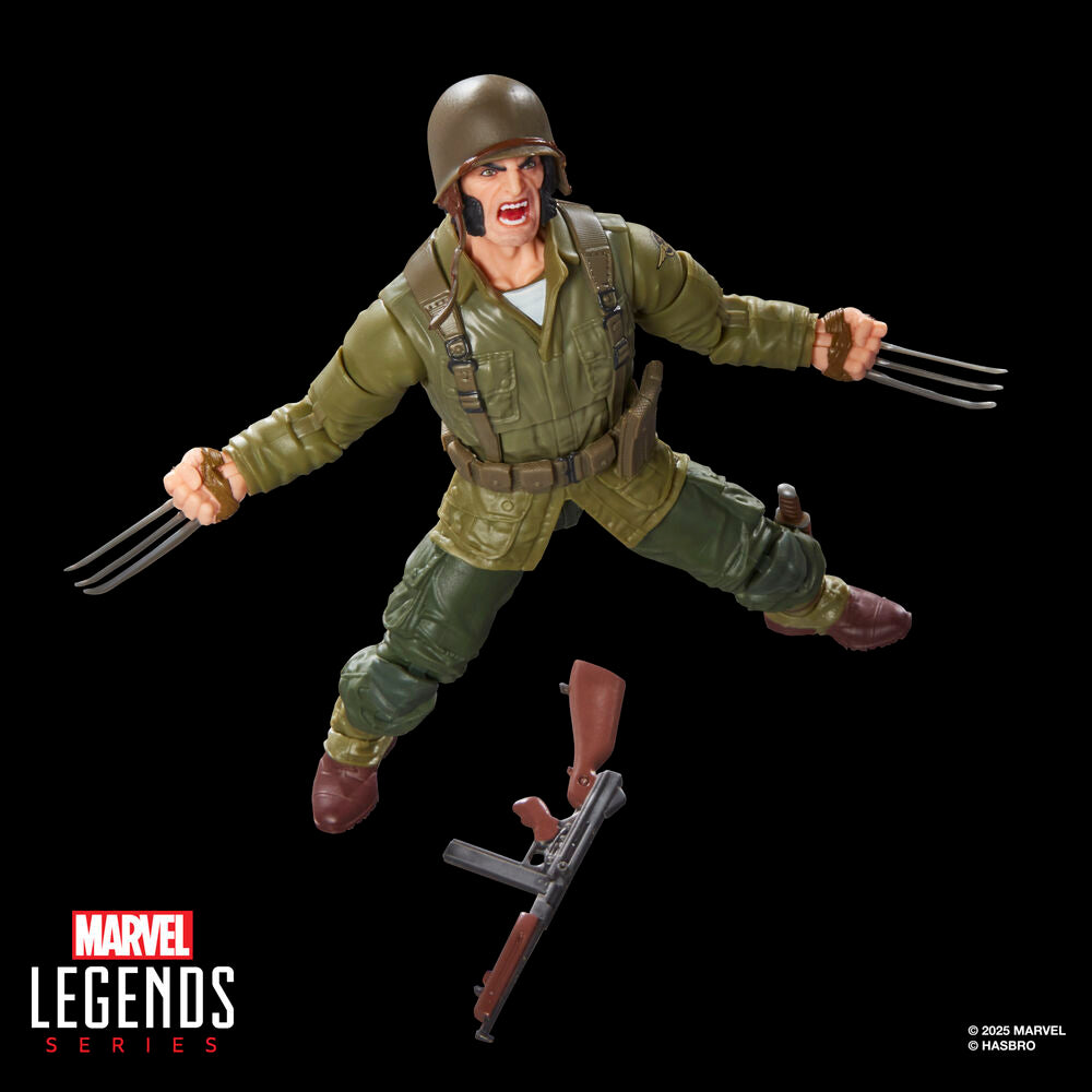 Figura articulada de Wolverine WWII Logan con uniforme militar y garras - 4