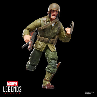 Figura articulada de Wolverine WWII Logan con uniforme militar y garras - 6