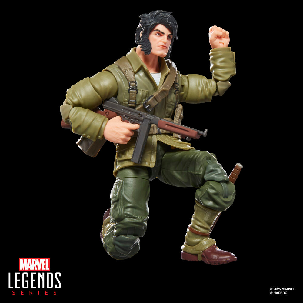 Figura articulada de Wolverine WWII Logan con uniforme militar y garras - 7