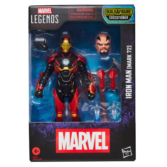 Figura articulada Iron Man Mark 72 Marvel Legends en rojo, dorado y negro - 2