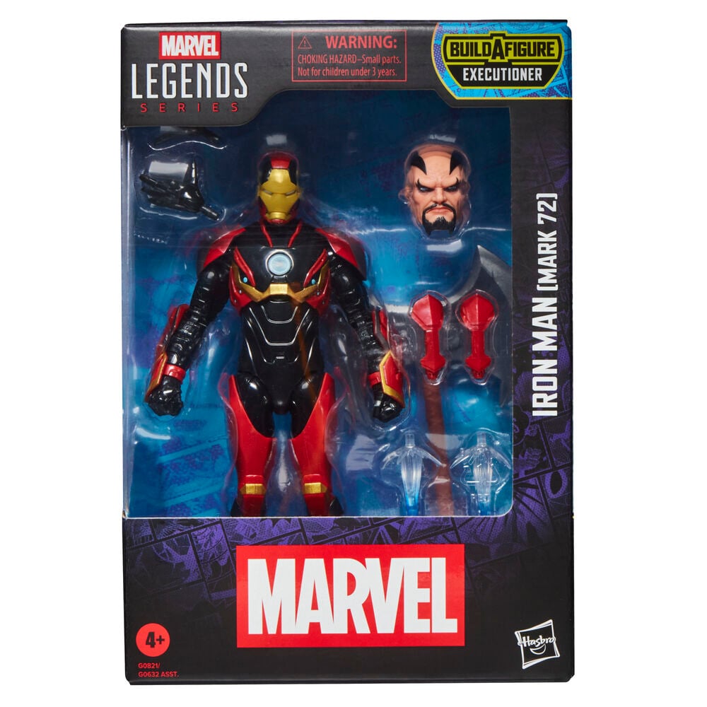 Figura articulada Iron Man Mark 72 Marvel Legends en rojo, dorado y negro - 2