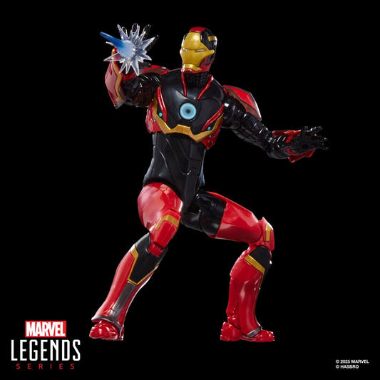 Figura articulada Iron Man Mark 72 Marvel Legends en rojo, dorado y negro - 3