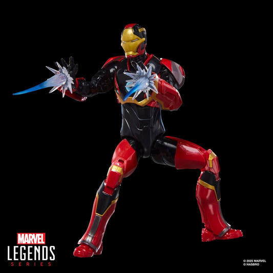 Figura articulada Iron Man Mark 72 Marvel Legends en rojo, dorado y negro - 4
