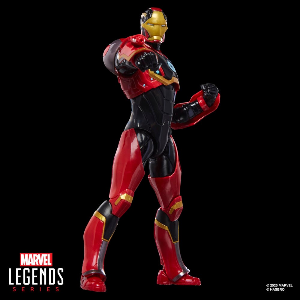 Figura articulada Iron Man Mark 72 Marvel Legends en rojo, dorado y negro - 5