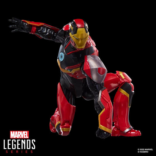Figura articulada Iron Man Mark 72 Marvel Legends en rojo, dorado y negro - 7