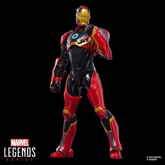 Figura articulada Iron Man Mark 72 Marvel Legends en rojo, dorado y negro
