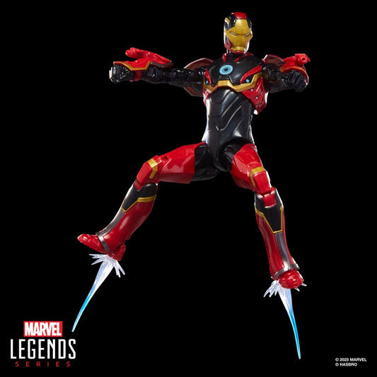 Figura articulada Iron Man Mark 72 Marvel Legends en rojo, dorado y negro - 8