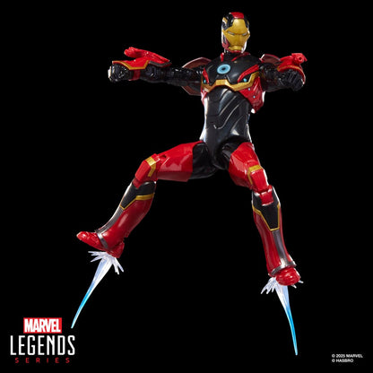 Figura articulada Iron Man Mark 72 Marvel Legends en rojo, dorado y negro - 8