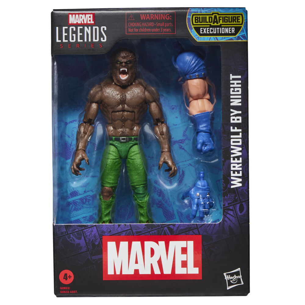 Figura articulada Werewolf By Night Marvel Legends con pelaje marrón y pantalón verde - 2