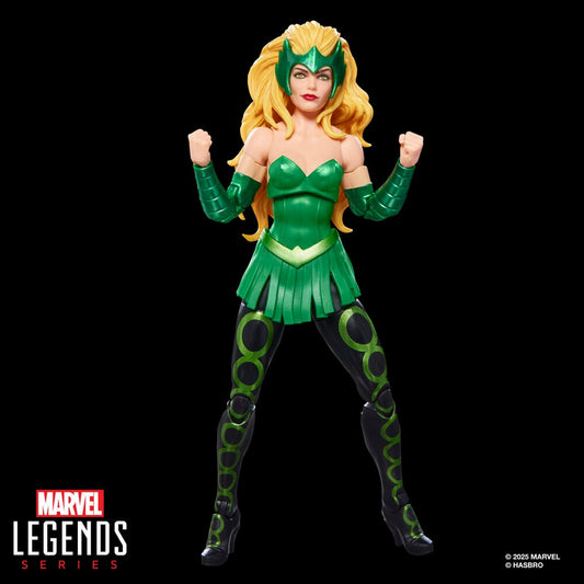 Figura articulada de Enchantress Marvel Legends Series con traje verde