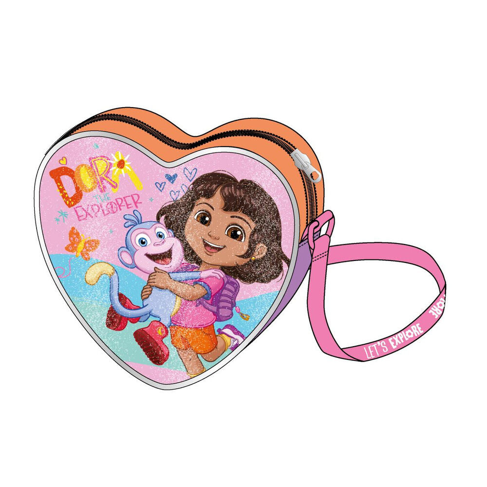 Bolso corazón de Dora Exploradora con Dora y Botas