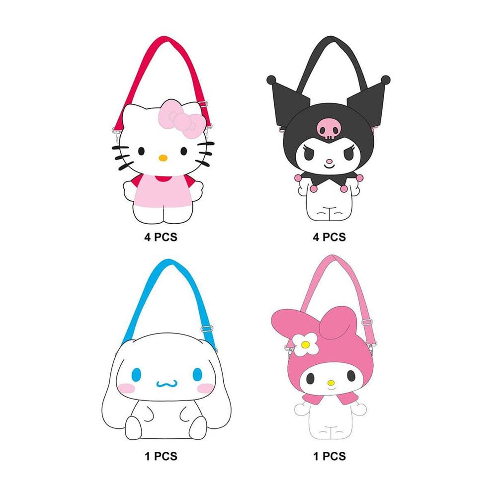 Bolso de peluche Hello Kitty and Friends en surtido de personajes