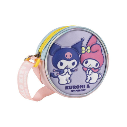 Bolso 3D de Kuromi y My Melody en tonos pastel