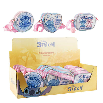 Bolso bandolera Disney Stitch surtido con diseños de Stitch y Angel