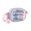 Bolso bandolera Disney de Stitch y Angel con correa rosa