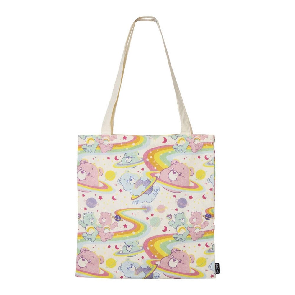 Bolsa tote de Osos Amorosos con arcoíris y planetas
